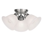 Essex Ceiling Mount - Brushed Nickel / Alabaster