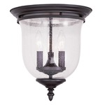 Legacy Ceiling Mount - Clear Seeded / Bronze