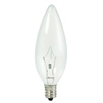 B10 Krystal Touch Candelabra E12 Base 60W 120V - Clear