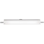 Vail LED Bathroom Vanity Light - Brushed Steel / Opal