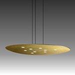 Scudo Direct Pendant - Gold Leaf