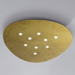 Scudo Ceiling Light Fixture - Gold Leaf