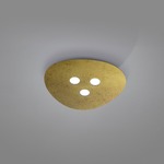 Scudo Ceiling Light Fixture - Gold Leaf