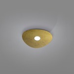 Scudo Ceiling Light Fixture - Gold Leaf