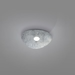 Scudo Ceiling Light Fixture - Silver Leaf