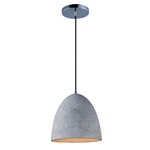 Crete Pendant - Polished Chrome / Grey Concrete