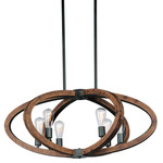 Bodega Bay Pendant - Anthracite / Ash Wood