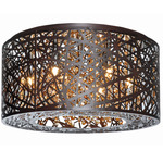 Inca Ceiling Light Fixture - Bronze