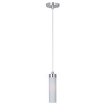 Cilandro LED Mini Pendant - Satin Nickel / Matte White