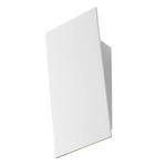 Angled Plane Wall Sconce - Textured White