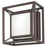 Outline Outdoor LED Wall Sconce - Sand Bronze / White