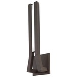 Tune Outdoor LED Wall Sconce - Sand Bronze / Etched White