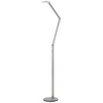 P305 LED Floor Task Lamp - Nickel / White