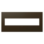 Adorne Plastic Screwless Wall Plate with Microban - Bronze