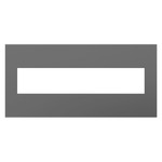 Adorne Plastic Screwless Wall Plate with Microban - Magnesium
