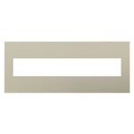 Adorne Plastic Screwless Wall Plate with Microban - Titanium