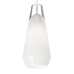 Lustra Freejack Pendant - Satin Nickel / White