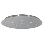 11-Port Round Freejack Canopy - Satin Nickel / Satin Nickel