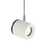 Burk Monopoint Head - White / Satin Nickel