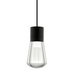Alva Pendant - Black / Black Cord