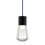 Alva Pendant - Black / Blue Cord