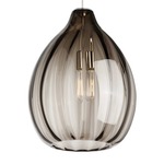 Harper Pendant - Satin Nickel / Smoke