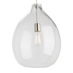 Quinton Pendant - Satin Nickel / Clear