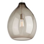 Quinton Pendant - Satin Nickel / Smoke