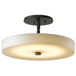 Disq Ceiling Light Fixture - Dark Smoke / Spun Frost