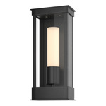 Portico Outdoor Wall Sconce - Coastal Black / Opal