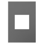 Adorne Plastic Screwless Wall Plate with Microban - Magnesium
