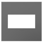Adorne Plastic Screwless Wall Plate with Microban - Magnesium