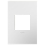Adorne Plastic Screwless Wall Plate - Gloss White On White