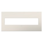 Adorne Plastic Screwless Wall Plate with Microban - Gloss White on White