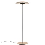 Ginger P Floor Lamp - Matte Black / Oak / White Interior