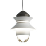 Santorini Plug-In Indoor / Outdoor Pendant - Gray / White