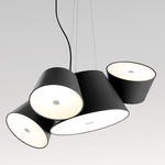 Tam Tam Pendant - Black Central Shade / Black Satellite Shades