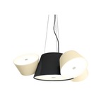 Tam Tam Pendant - Black Central Shade / Off-White Satellite Shades