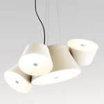 Tam Tam Pendant - Off-White Central Shade / Off-White Satellite Shades