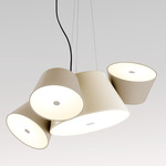 Tam Tam Pendant - Off-White Central Shade / Sand Satellite Shades