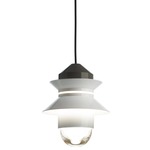 Santorini Outdoor Pendant - White / White