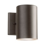 Cylinder LED Downlight Wall Light - Textured Architectural Bronze