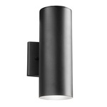 Cylinder LED Up/Downlight Wall Light - Textured Black