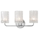 Dexter Bath Vanity Light - Polished Chrome / Clear