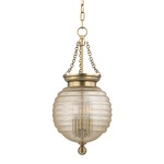 Coolidge Pendant - Aged Brass / Clear