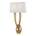 Erie Wall Sconce - Aged Brass / White