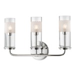 Wentworth Wall Sconce - Polished Nickel / Clear