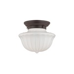 Dutchess Ceiling Light Fixture - Old Bronze / White