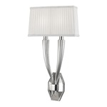 Erie Wall Sconce - Polished Nickel / White