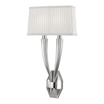 Erie Wall Sconce - Polished Nickel / White